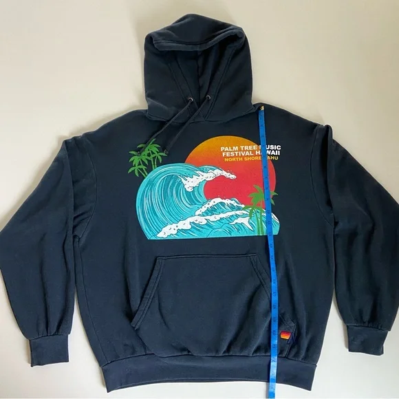 AVIATOR NATION x Palm Tree Music Festival North Shore Oahu Hoodie Unisex XS ๐ - Picture 8 of 13